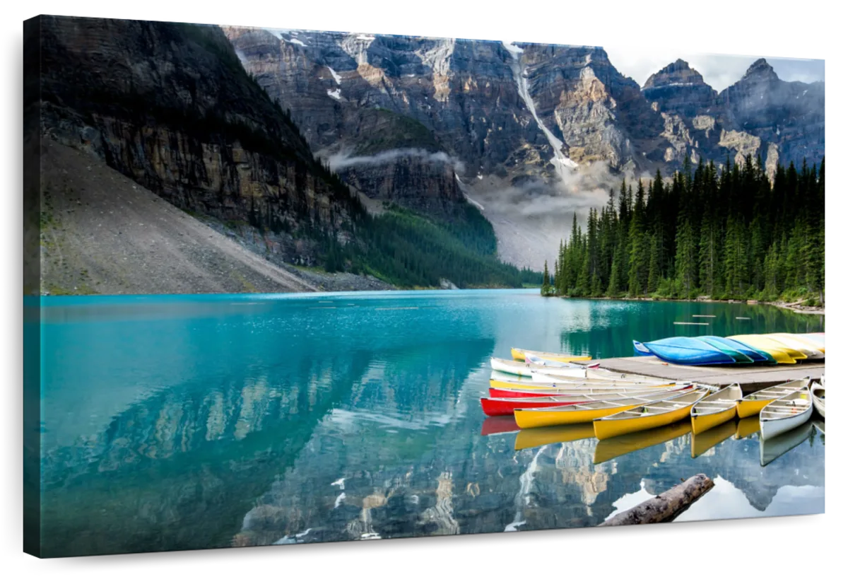 Lake Moraine Kayaks Wall Art