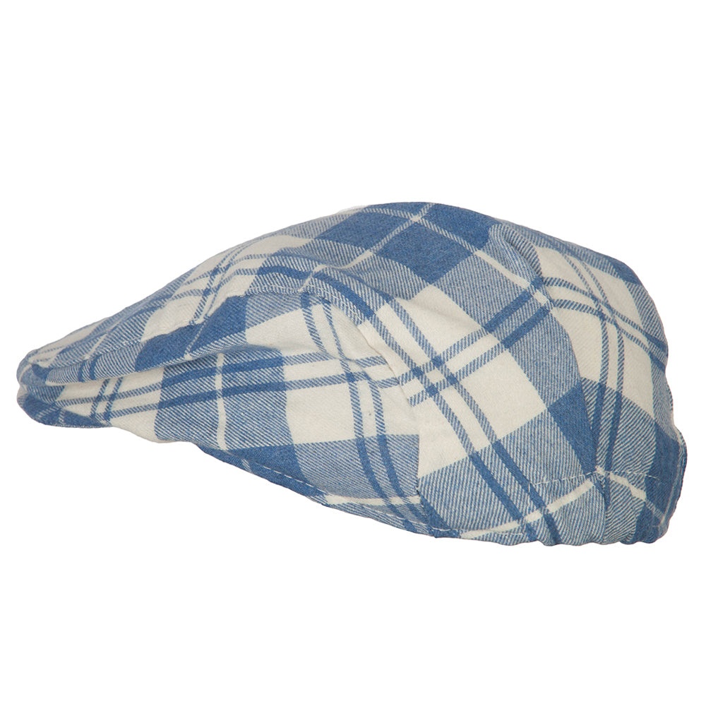 Boy's Cotton Plaid Print Ivy Cap