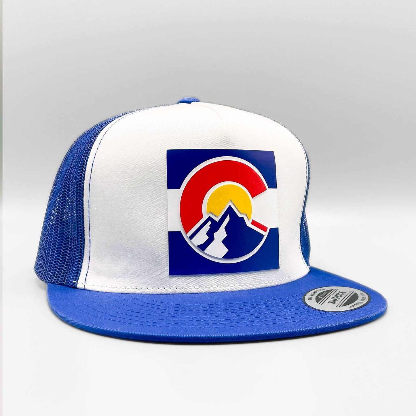 Colorado Raised Square Flag Trucker