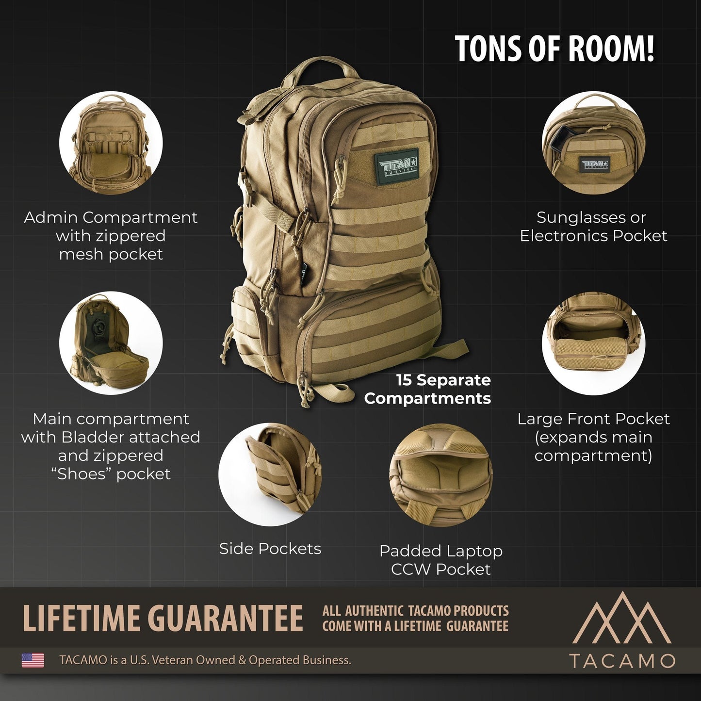LIQUIDATION! - 50L 72-Hour Tactical Backpack