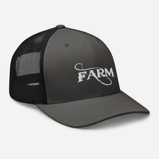 Snap Back Embroidered Hat - Charcoal/Black