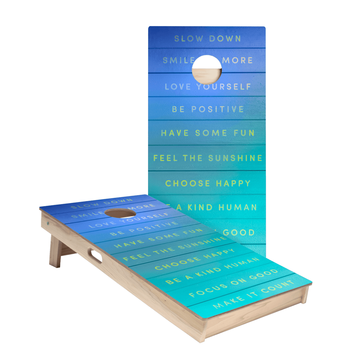 Be Your Best Star Cornhole Boards