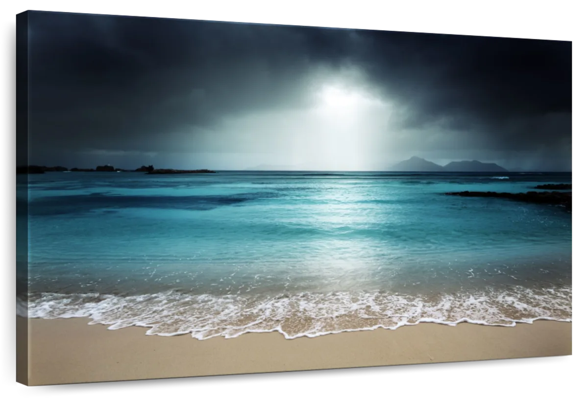 La Digue Island Evening Sky Wall Art