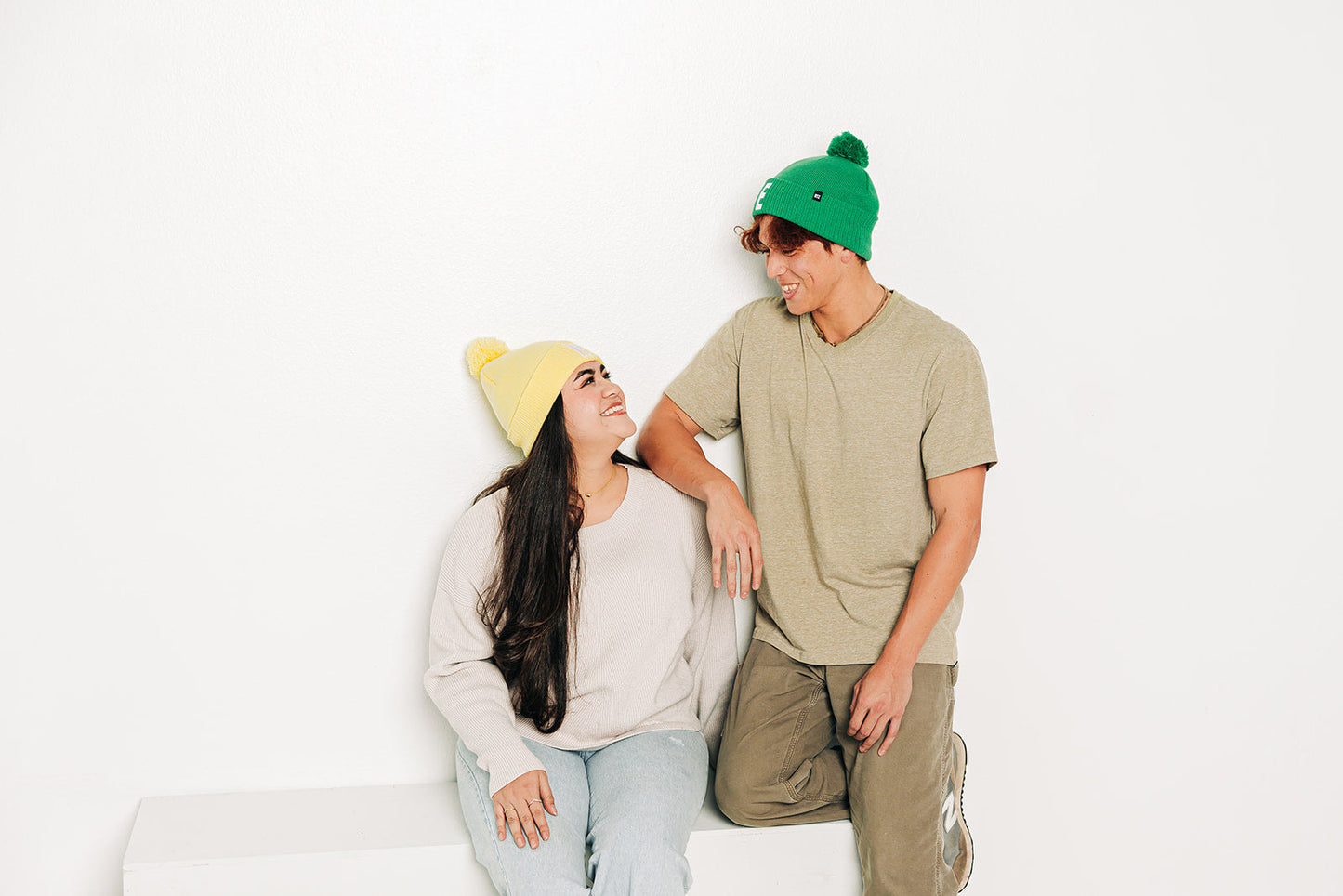 Letter Pom Pom Hat
