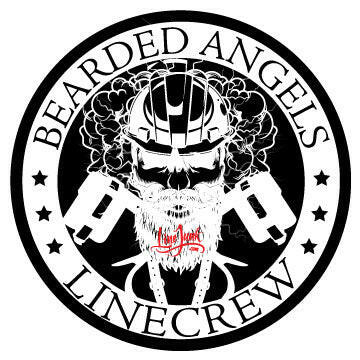 Bearded Angels hardhat sticker