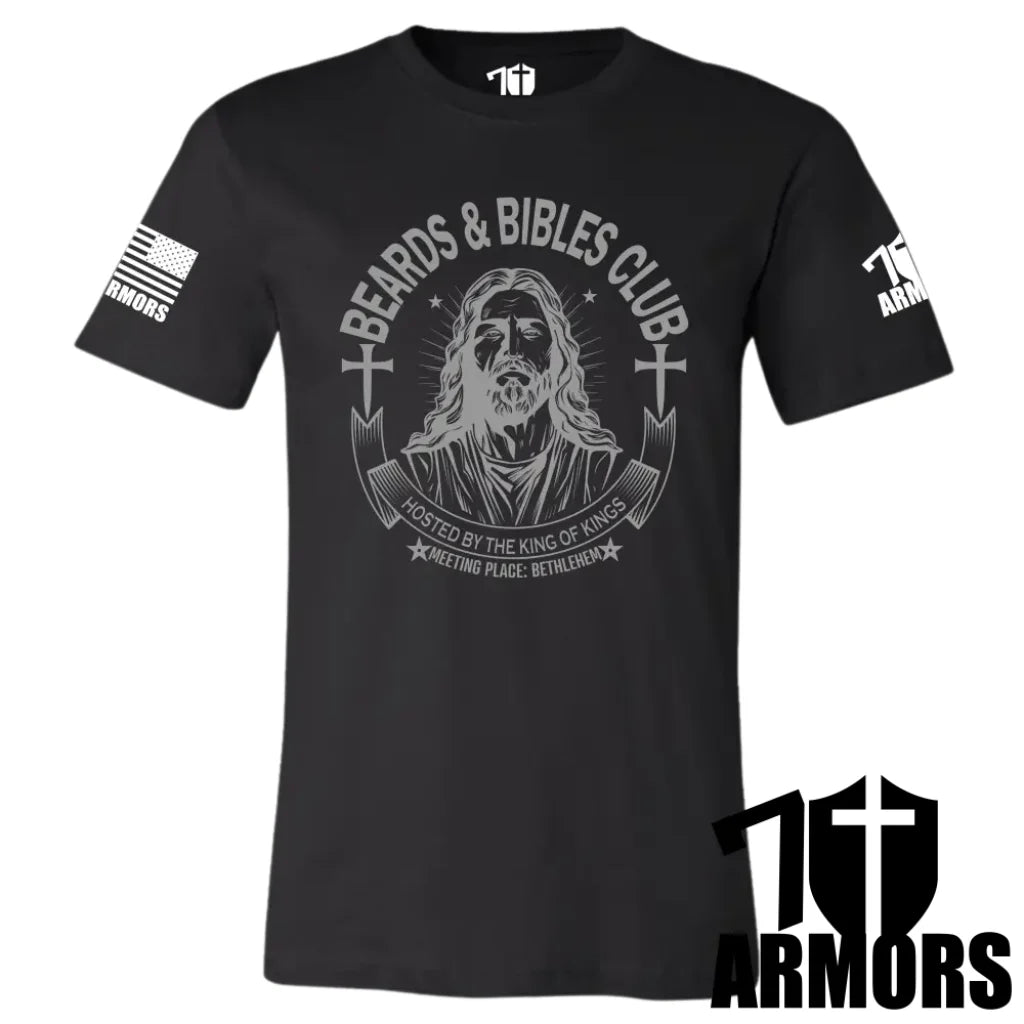 BEARDS AND BIBLES CLUB T-SHIRT