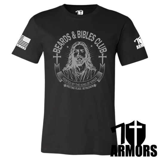 BEARDS AND BIBLES CLUB T-SHIRT