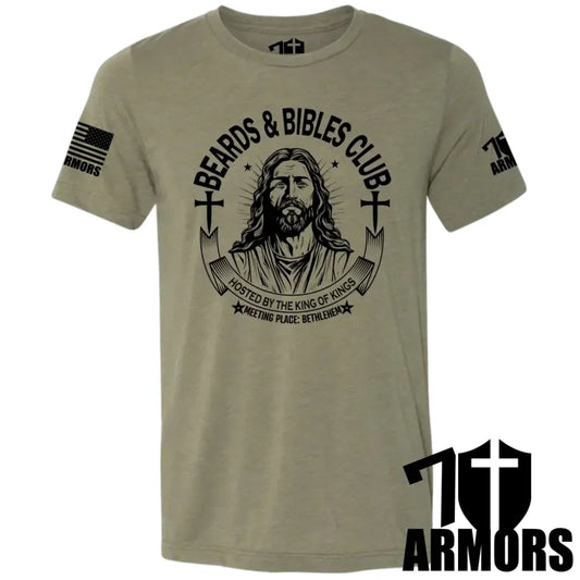 BEARDS AND BIBLES CLUB T-SHIRT