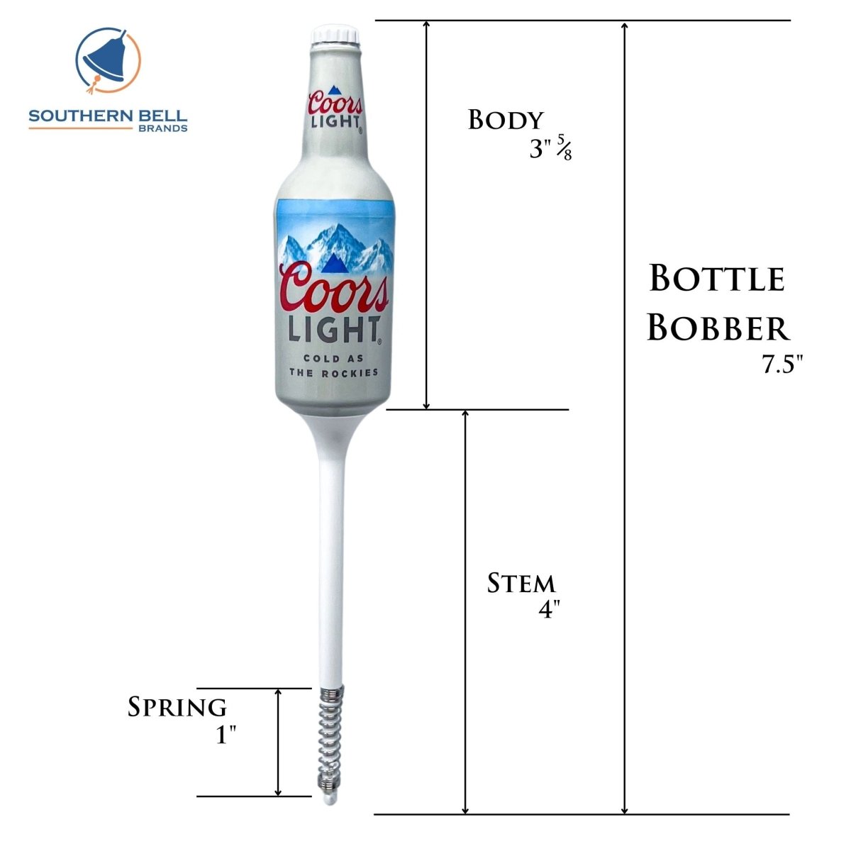 Coors Light Fishing Bobbers (2 Pack) – Double Beer Bottle Lures – Funny & Functional Fishing Gift for Men
