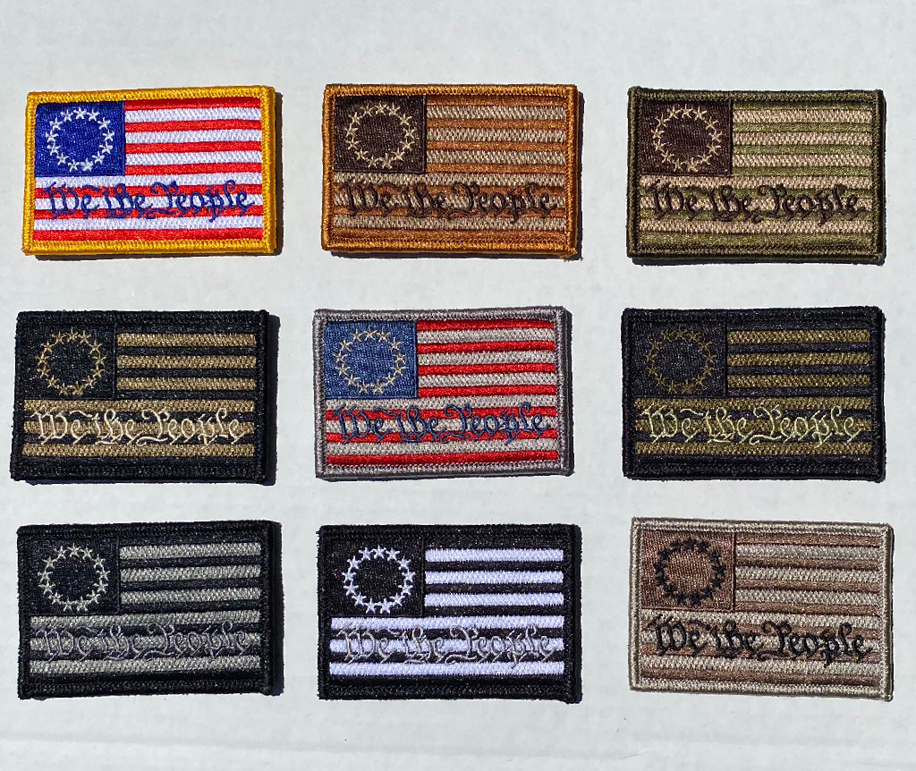 2"x3" We The People/Betsy Ross Patch