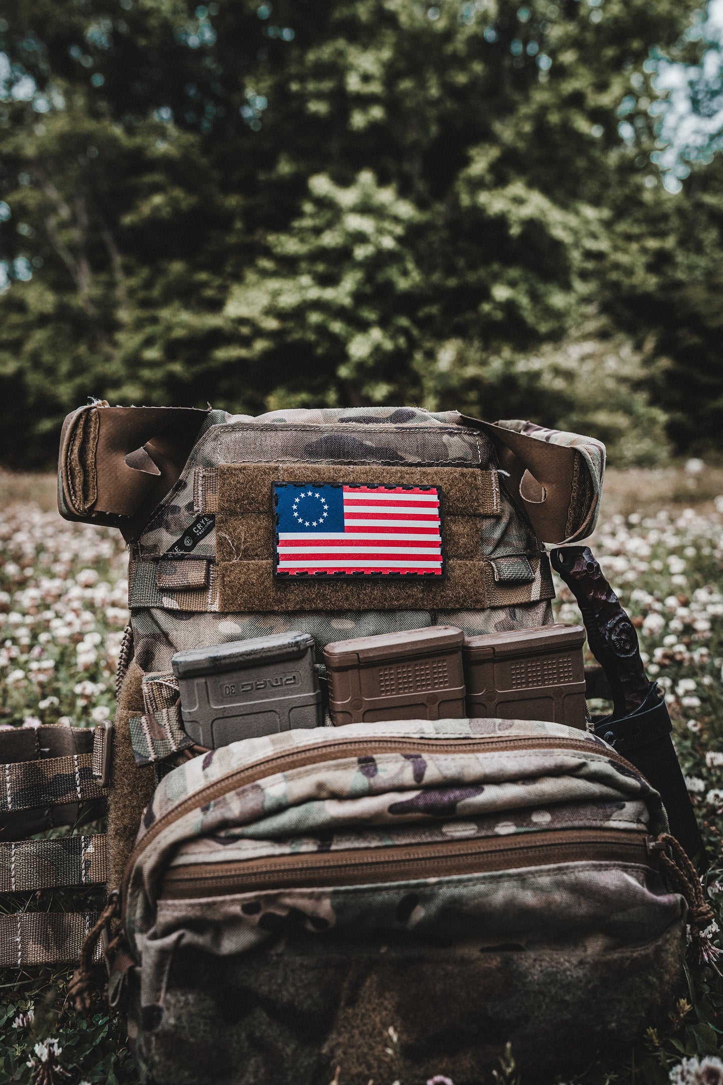 Betsy Ross Flag Leather Patch