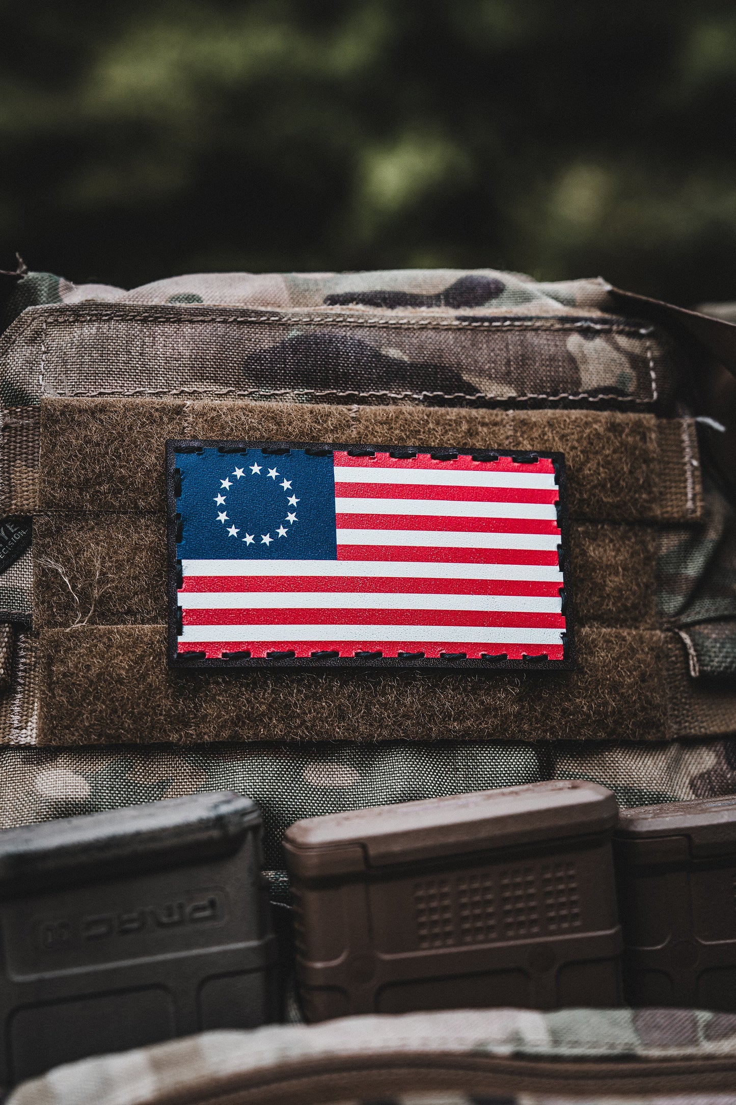 Betsy Ross Flag Leather Patch
