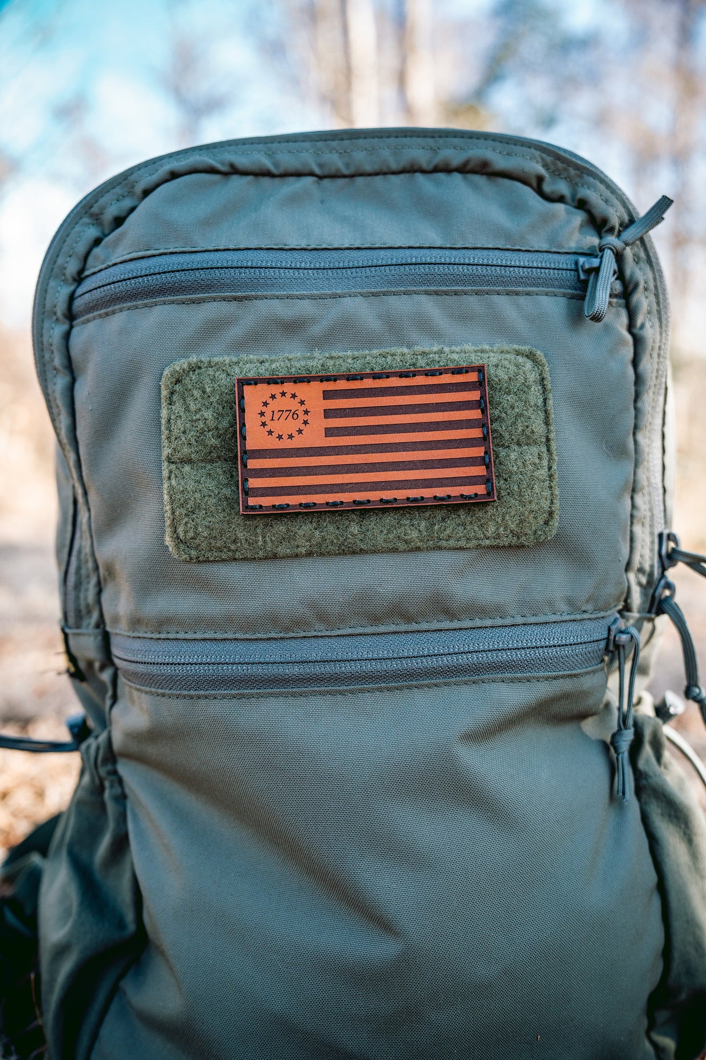 Betsy Ross Flag Leather Patch