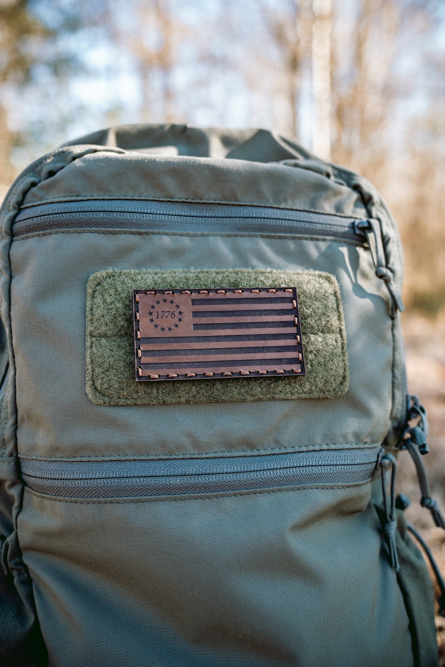 Betsy Ross Flag Leather Patch