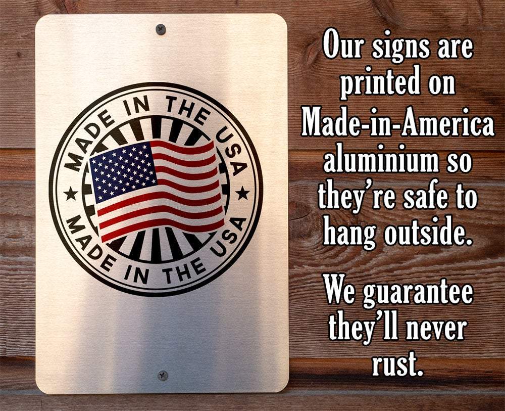 Beware Tiny Raptors -Metal Sign