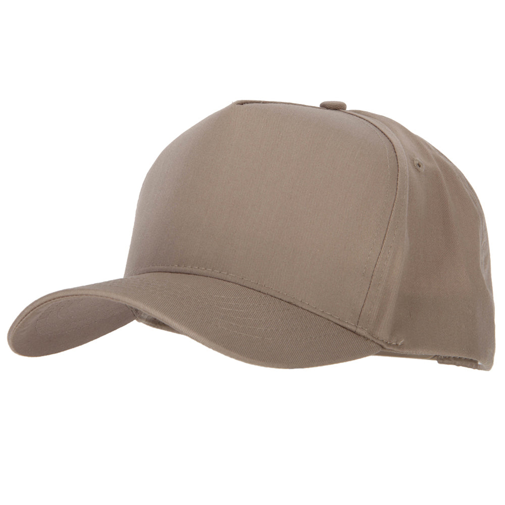 Big Size Solid Cotton Twill 5 Panel High Profile Pro Style Snap Cap