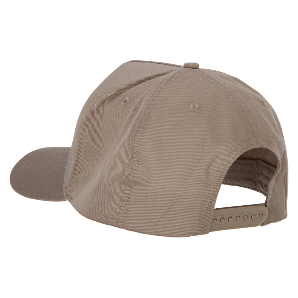 Big Size Solid Cotton Twill 5 Panel High Profile Pro Style Snap Cap