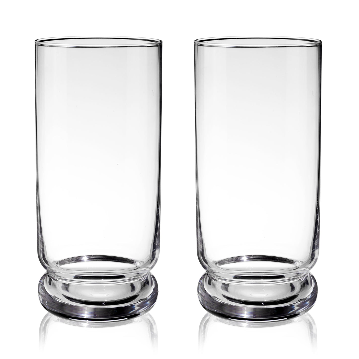 Mercury Crystal Highball Glasses, Set of 2