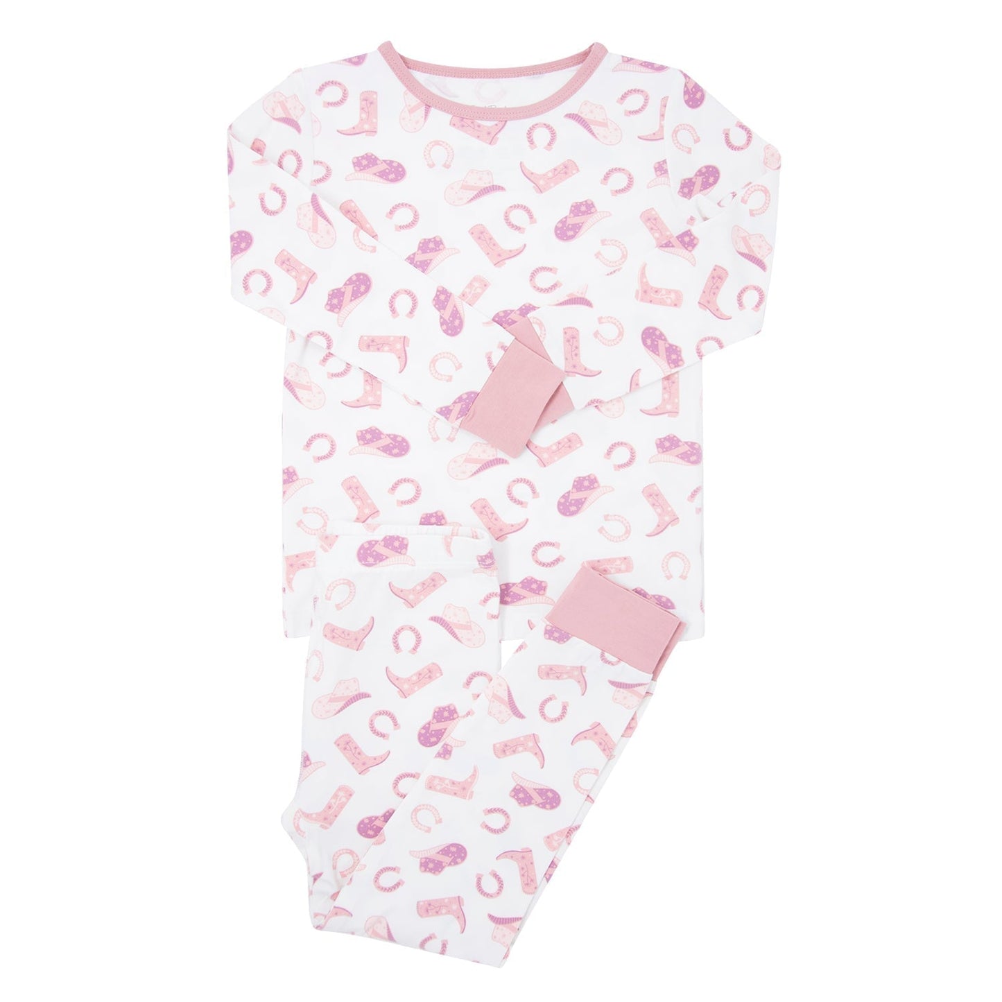 Big Kid Pajama Pink Boots and Hats