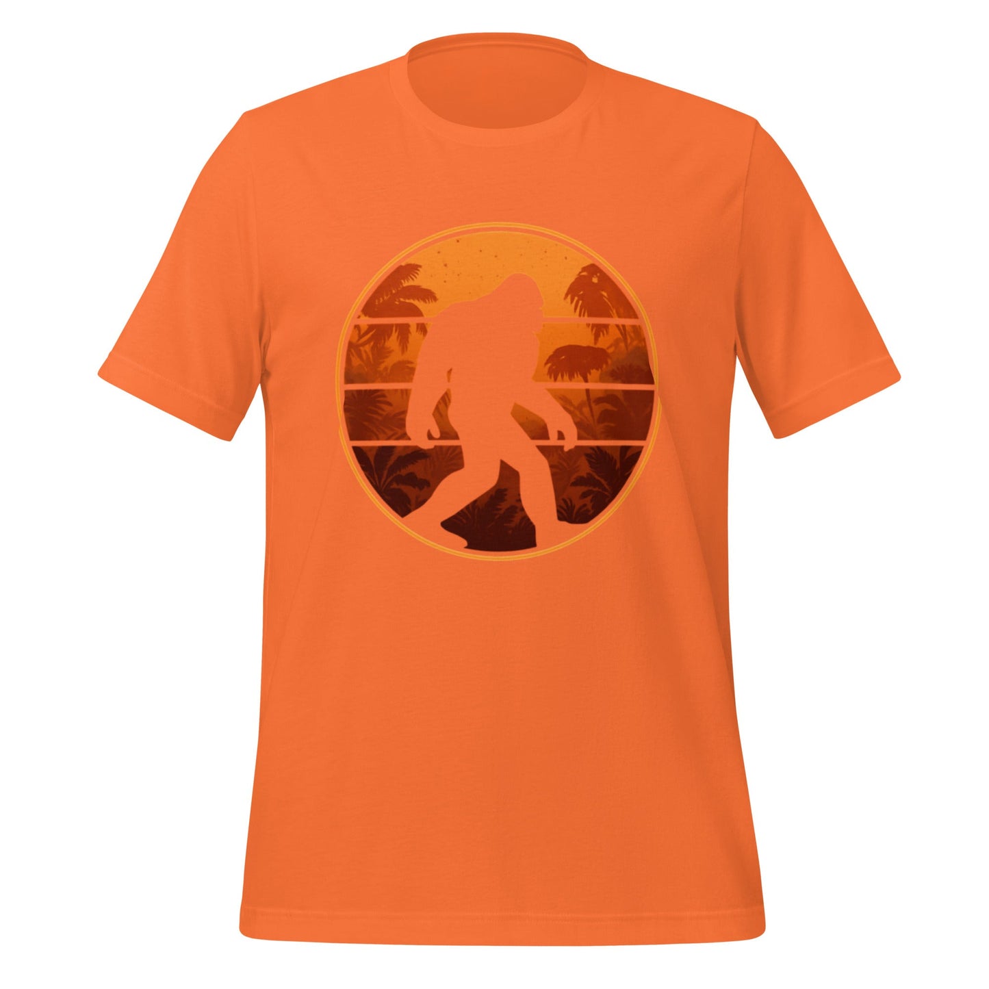 Bigfoot Jungle T-Shirt | Orange Sunset Silhouette | Classic