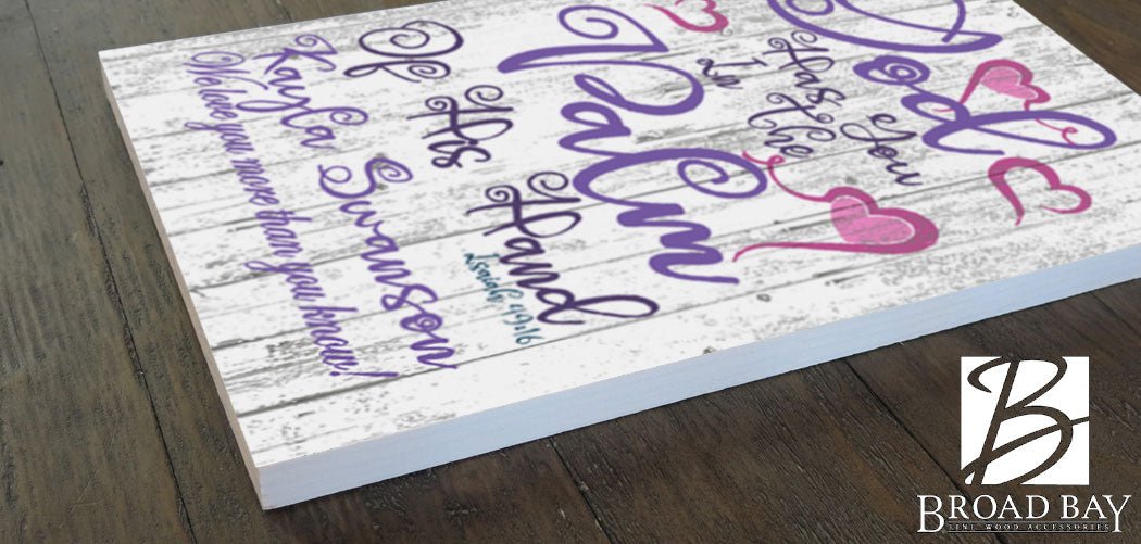 Birth or Baptism Gift Personalized God Has You In The Palm Of His Hand Verse