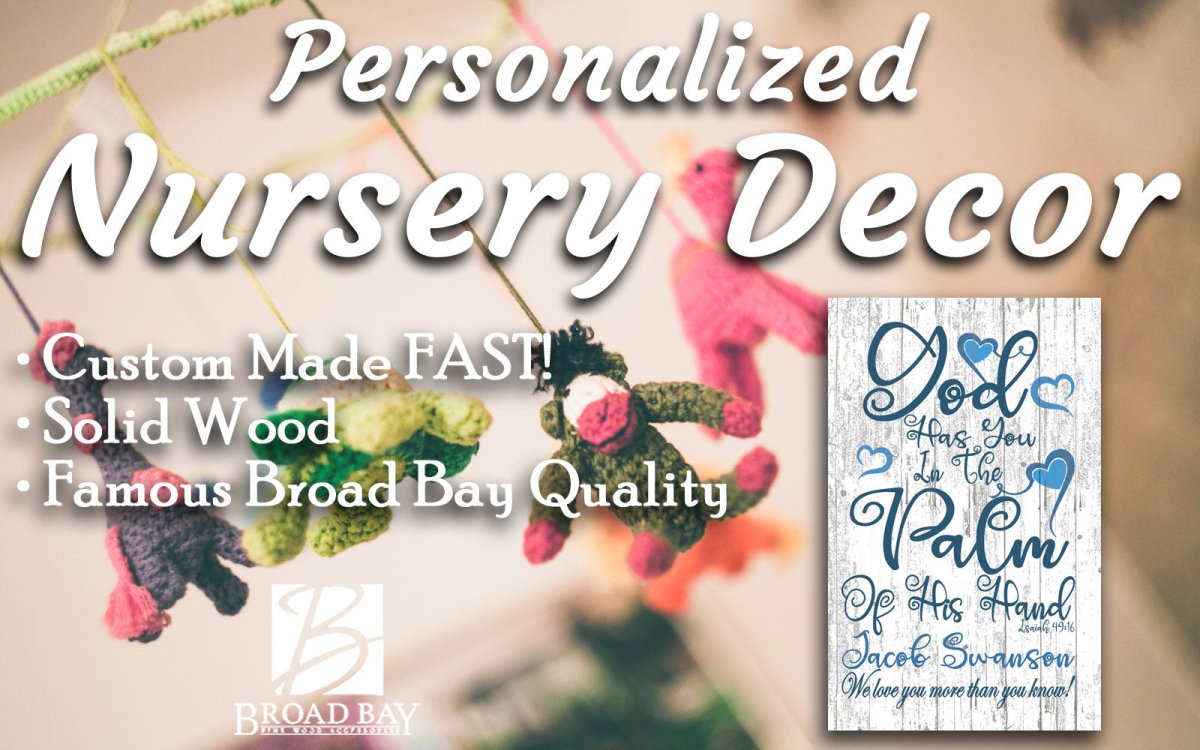 Birth or Baptism Gift Personalized God Has You In The Palm Of His Hand Verse