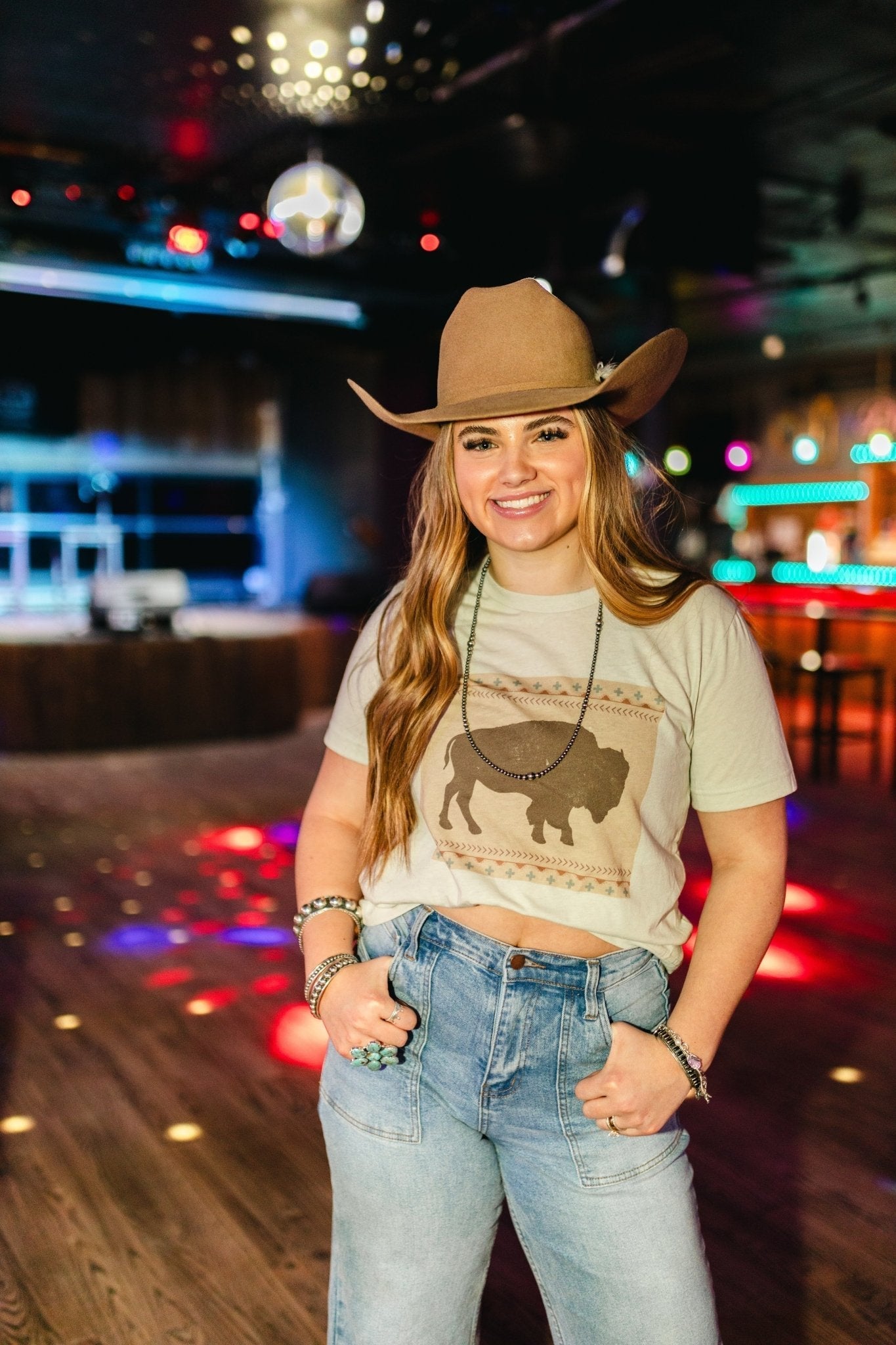 Bison Canvas Graphic Tee