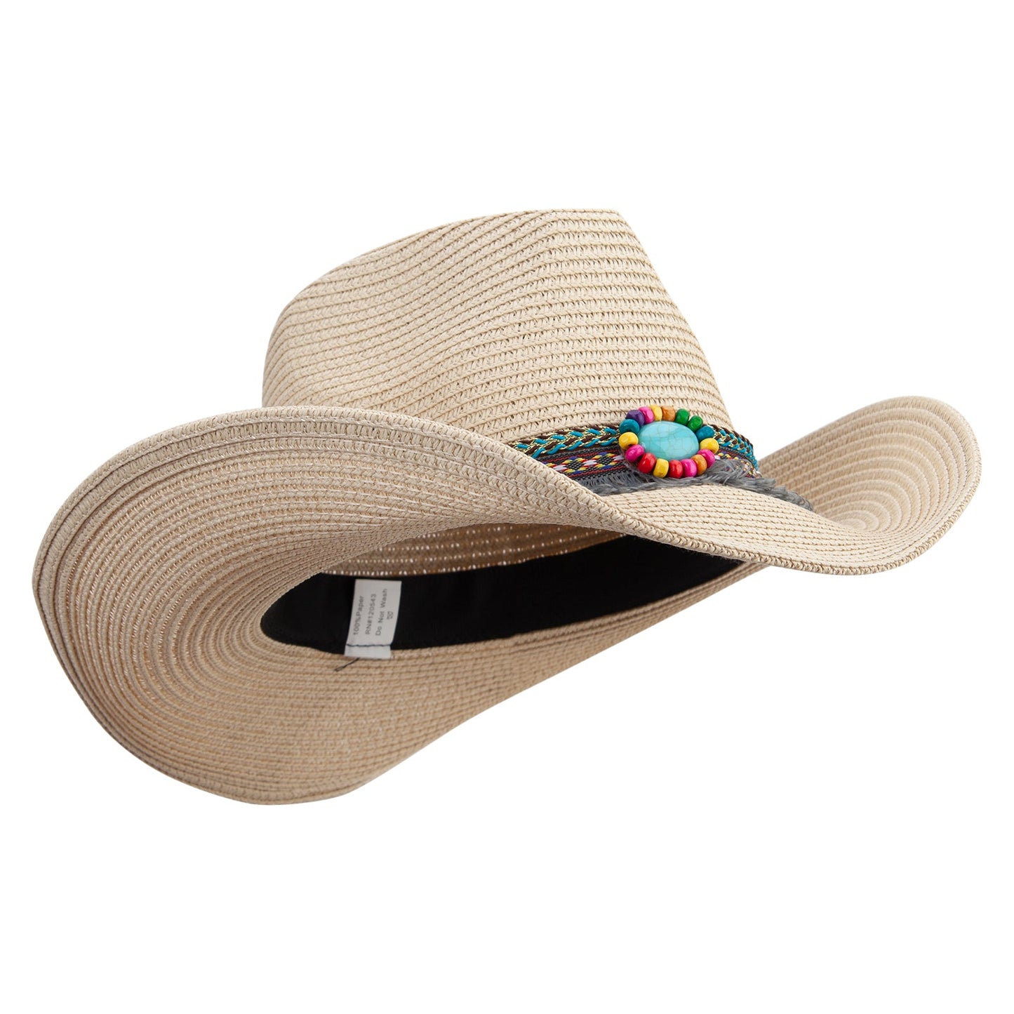 Women's Cowboy Hat with Tassle and Bead