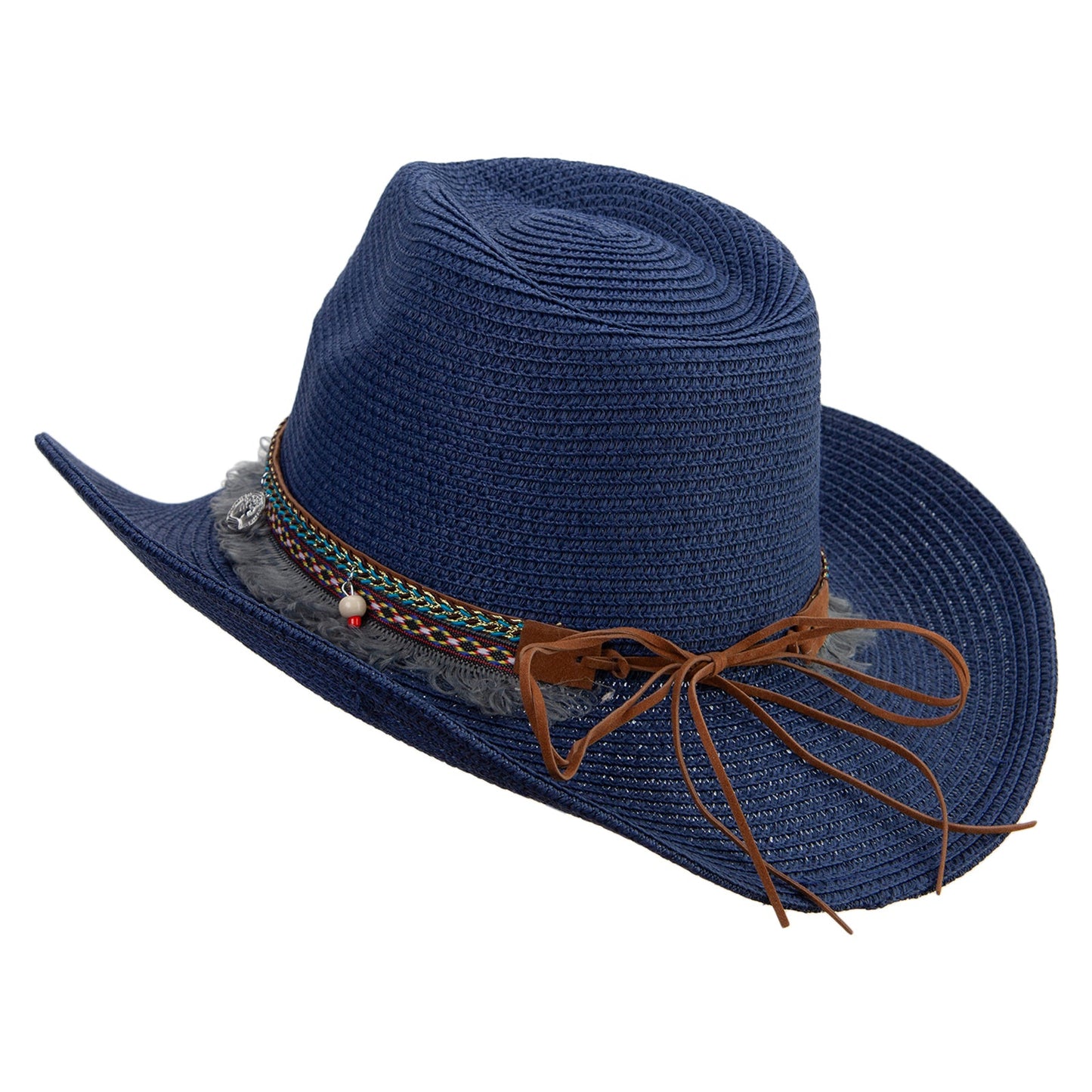 Women's Cowboy Hat with Tassle and Bead