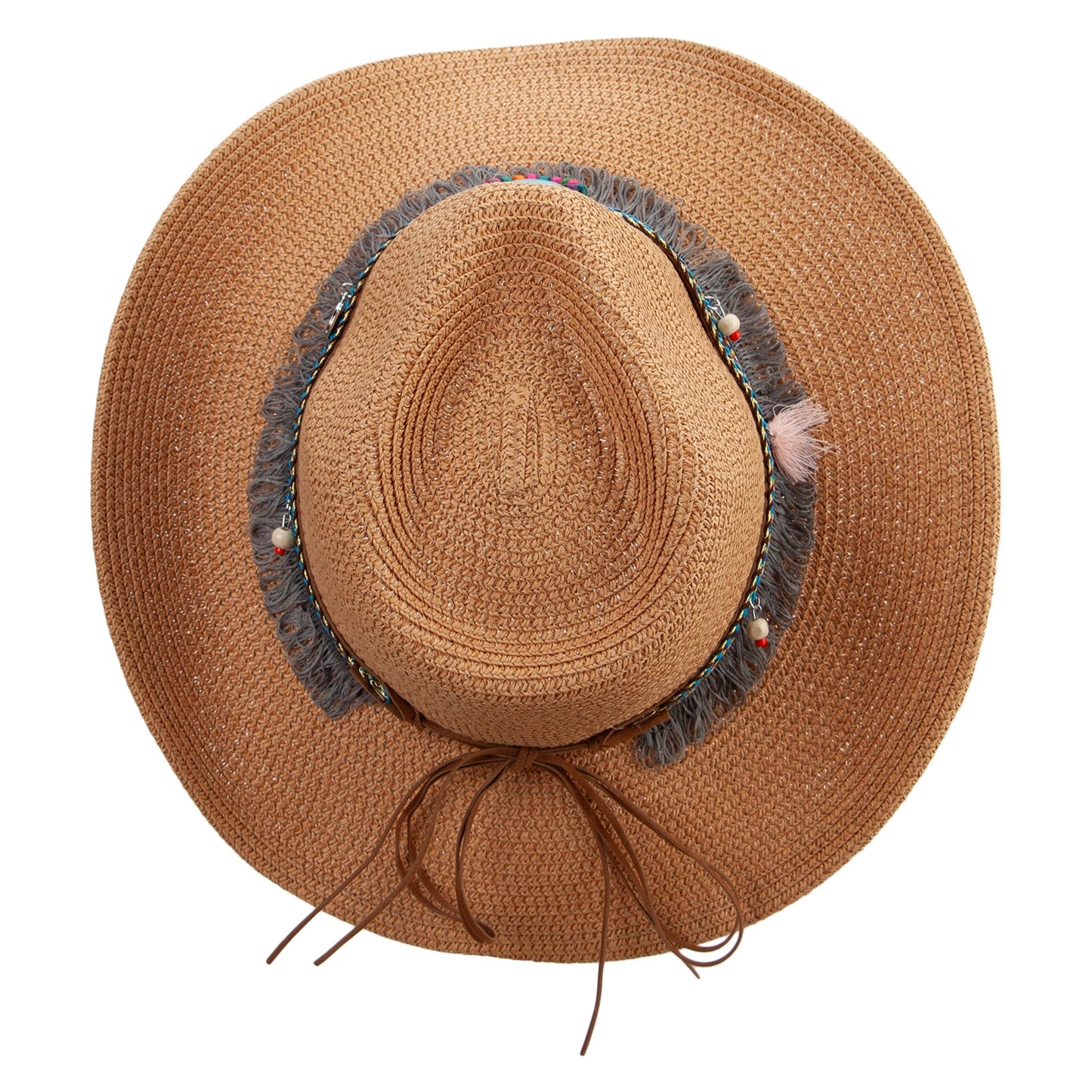 Women's Cowboy Hat with Tassle and Bead