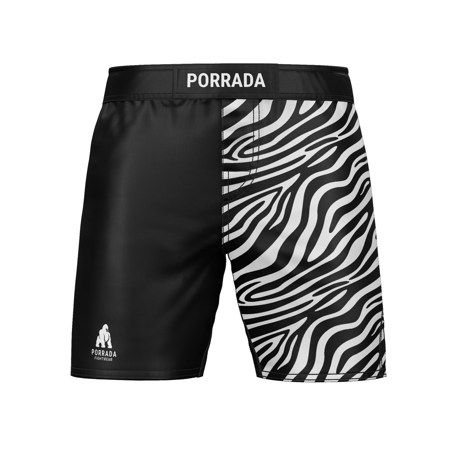 IBJJF WHITE RANKED FIGHT SHORTS