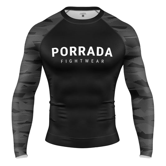 BLACK CAMO RASH GUARD