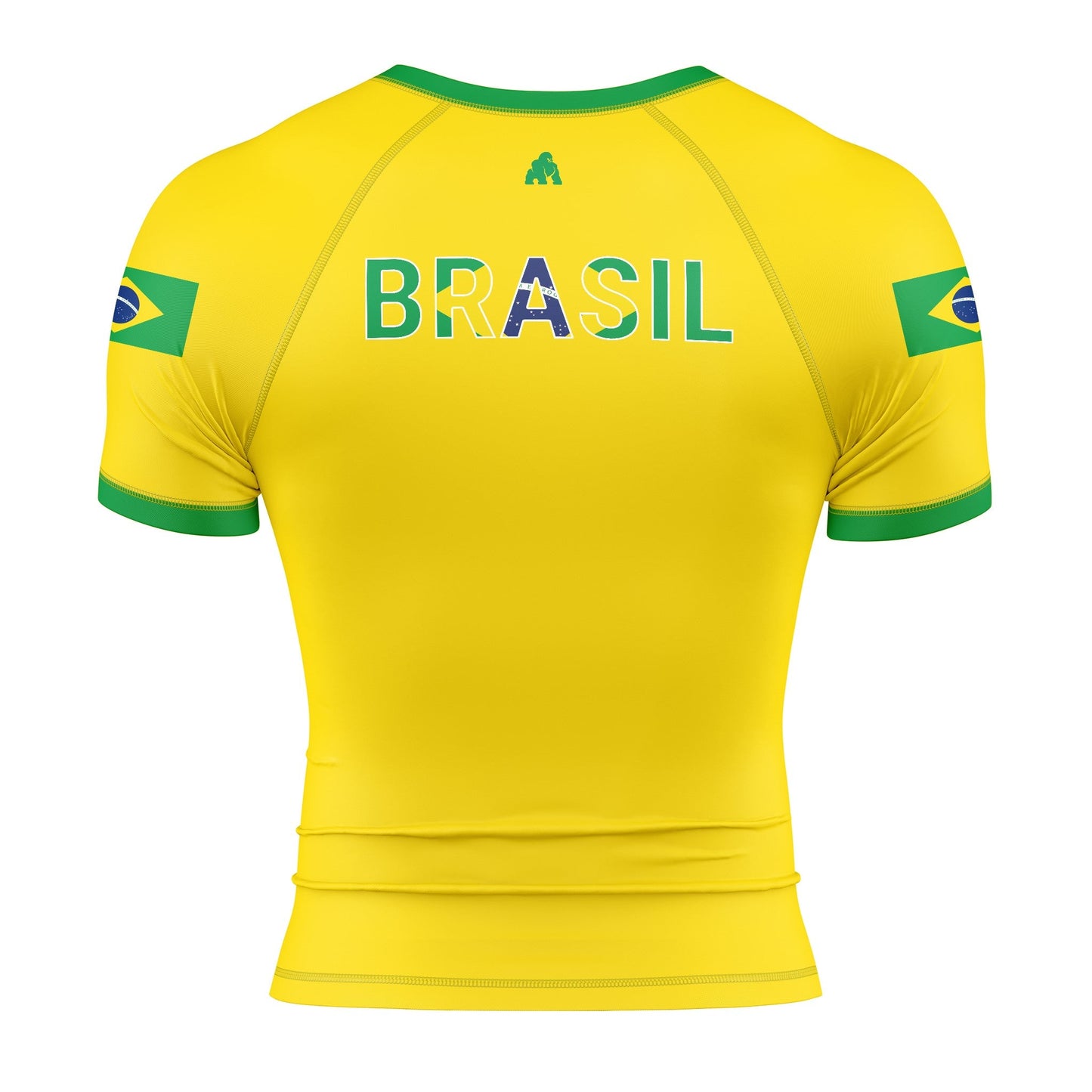 BRAZIL FLAG SHORT SLEEVE RASH GUARD