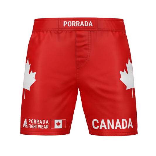 CANADA FLAG FIGHT SHORTS
