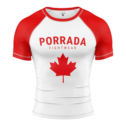 CANADA FLAG SHORT SLEEVE RASH GUARD