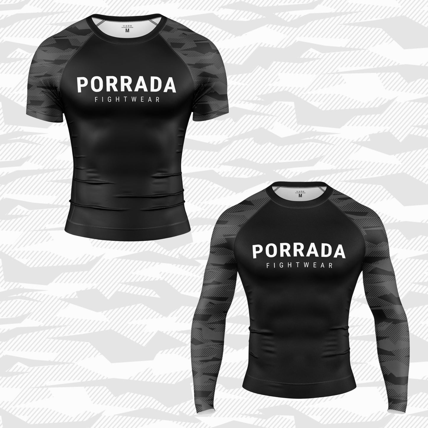 BLACK CAMO RASH GUARD