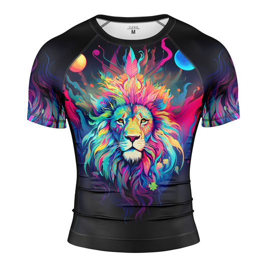 MYSTICAL LION SHORT SLEEVE RASH GUARD