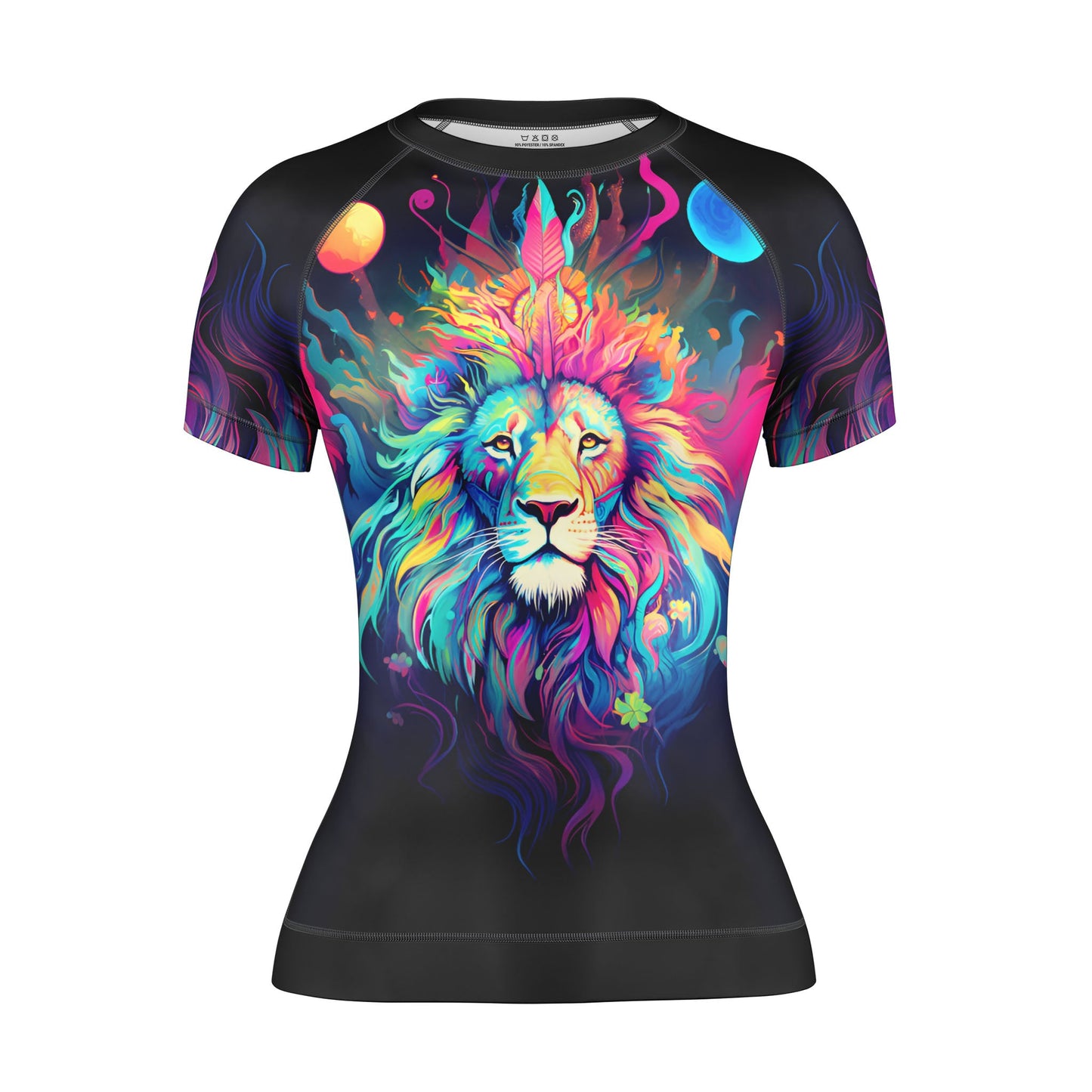 MYSTICAL LION WOMEN SHORT SLEEVE RASH GUARD
