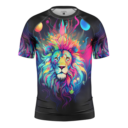 MYSTICAL LION KIDS SHORT SLEEVE RASH GUARD