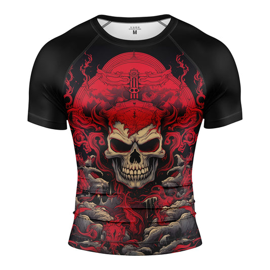 SHINIGAMI SKULL SHORT SLEEVE RASH GUARD