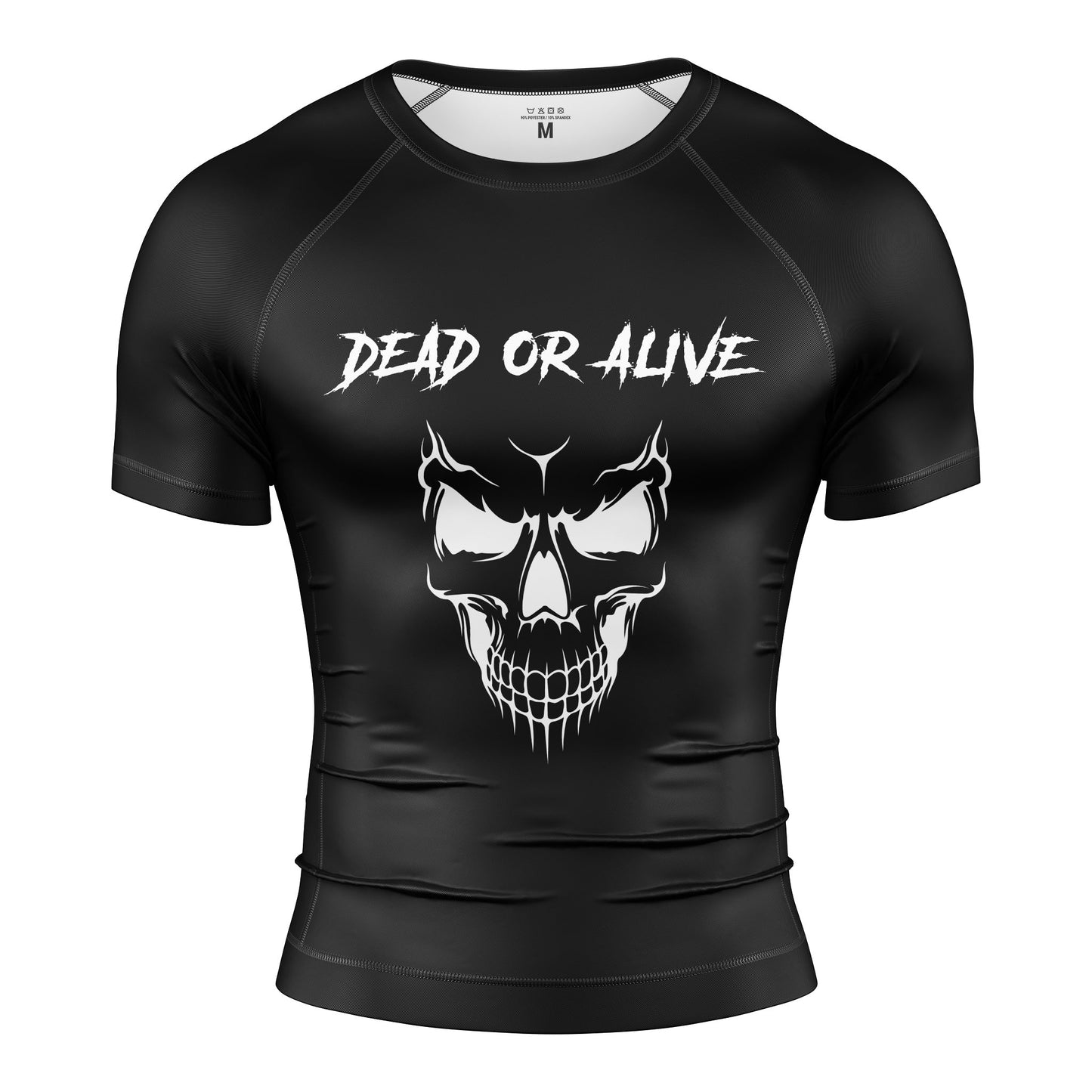 SKULL SHORT SLEEVE RASH GUARD