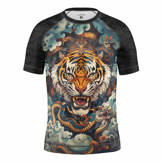 TIGER SPIRIT KIDS SHORT SLEEVE RASH GUARD