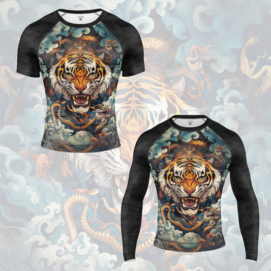 TIGER SPIRIT SHORT SLEEVE RASH GUARD