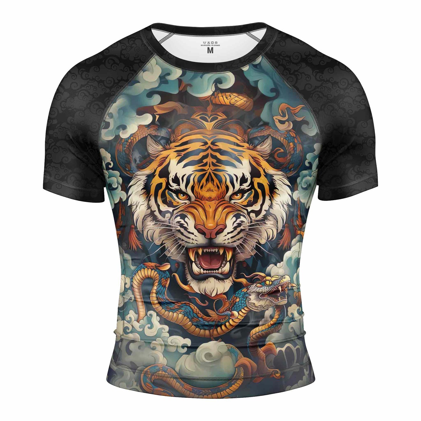 TIGER SPIRIT SHORT SLEEVE RASH GUARD