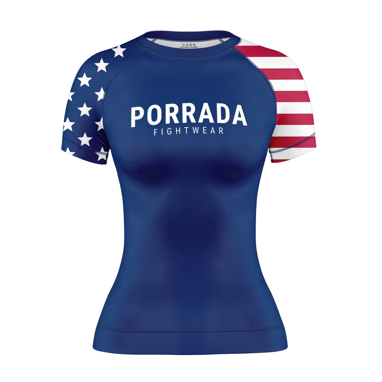 USA PATRIOT WOMEN SHORT SLEEVE RASH GUARD