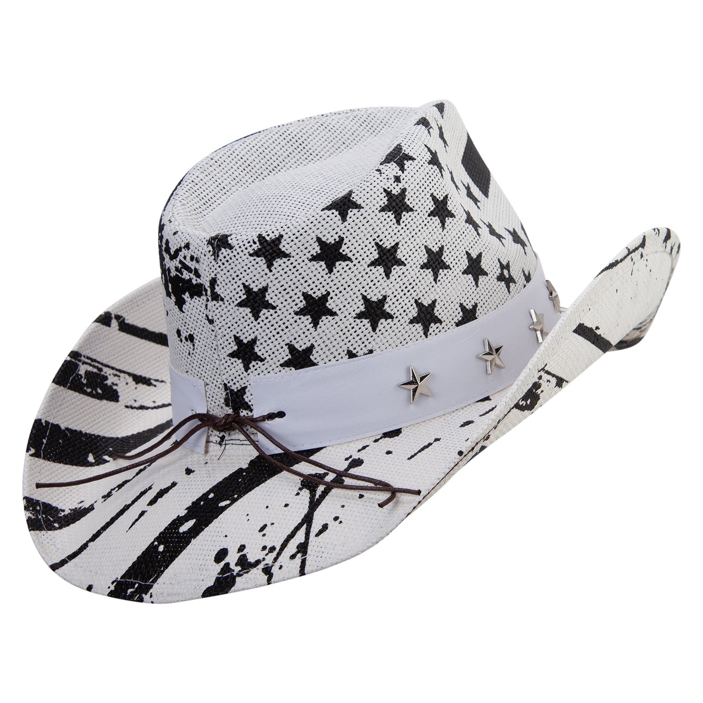 Western Toyo US Flag Cowboy Hat