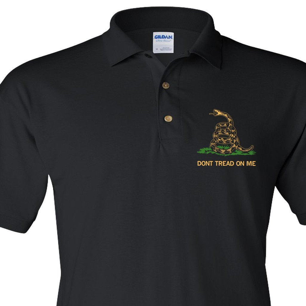 Black Gadsden Polo Shirt