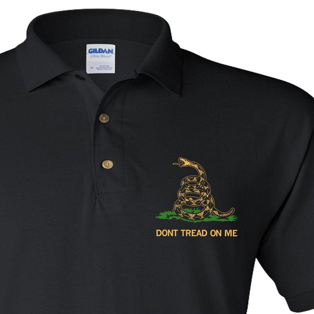 Black Gadsden Polo Shirt