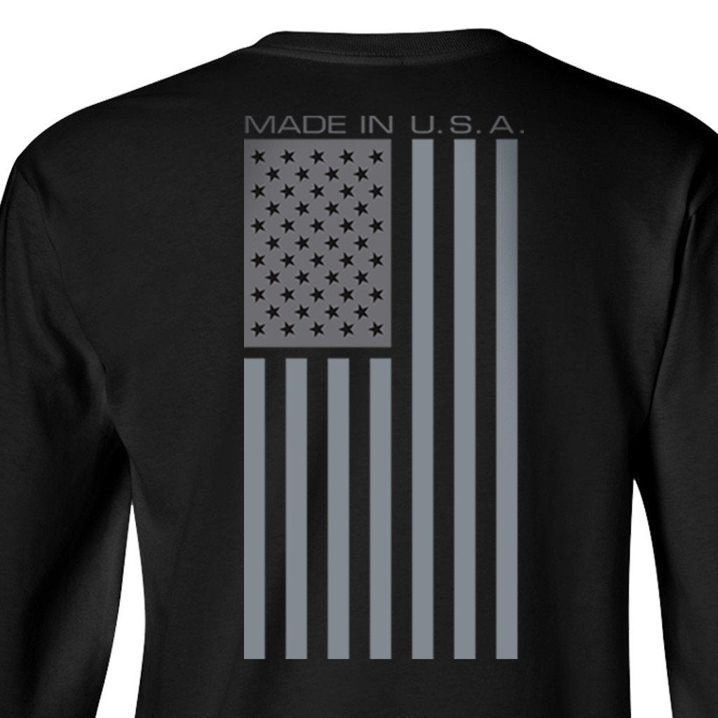 Made in USA Vertical Longsleeve - Black
