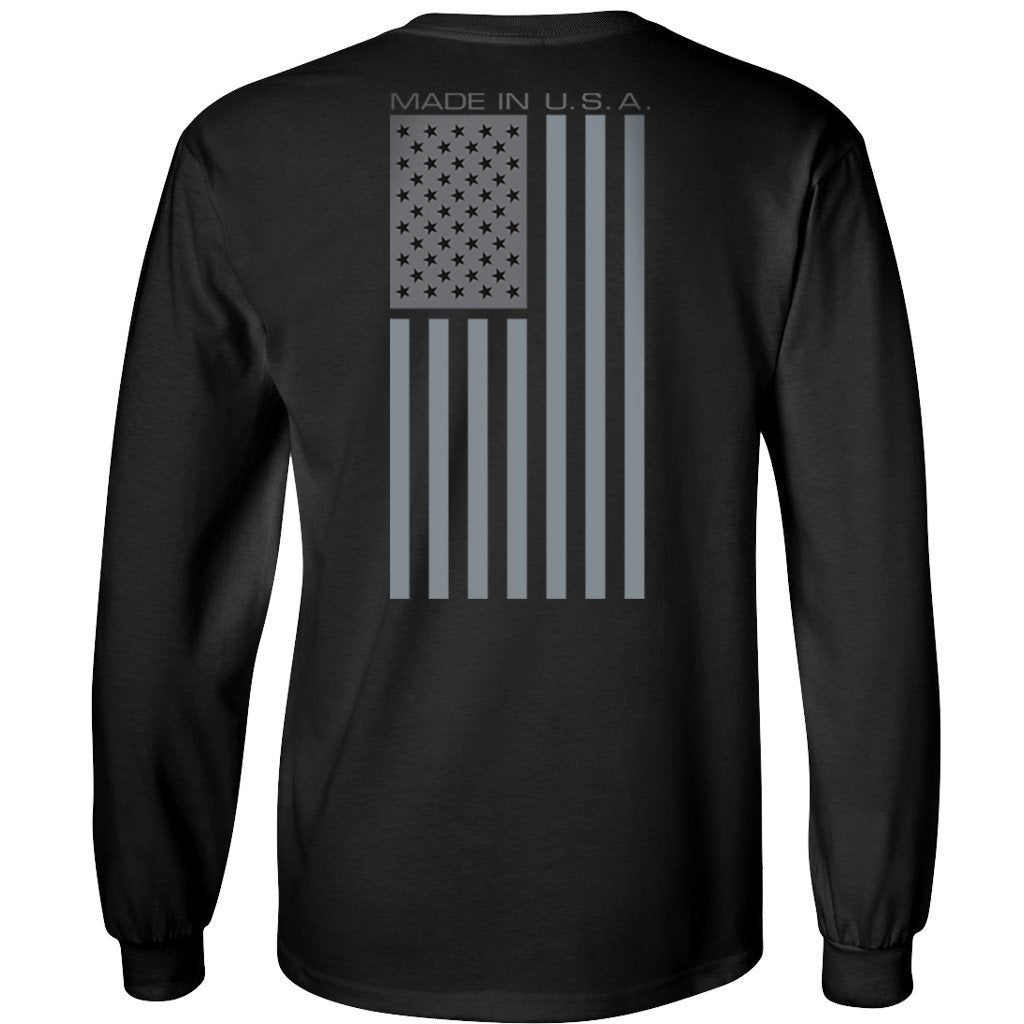 Made in USA Vertical Longsleeve - Black